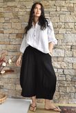 Jo Jo Quirky Hopsack Crop Pant Black 